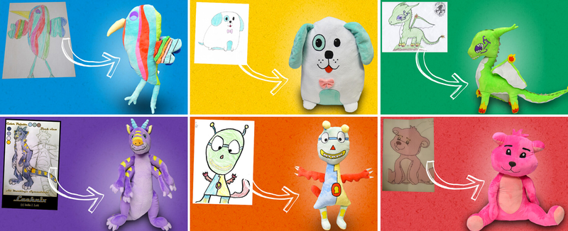 Illustration for article titled Crayola Will Turn Your Kid's Bad Drawings Into Better Plush Toys